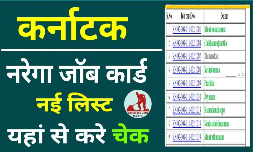 G RAM G Mgnrega Karnataka Job Card List