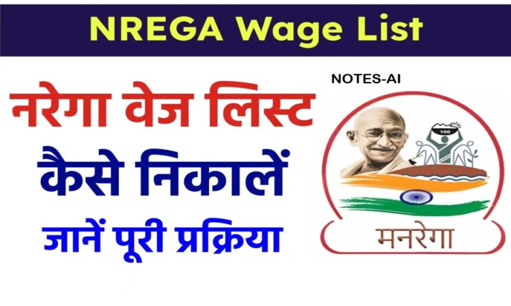 G RAM G NREGA Wage List: नरेगा वेज लिस्ट कैसे निकालें 2026