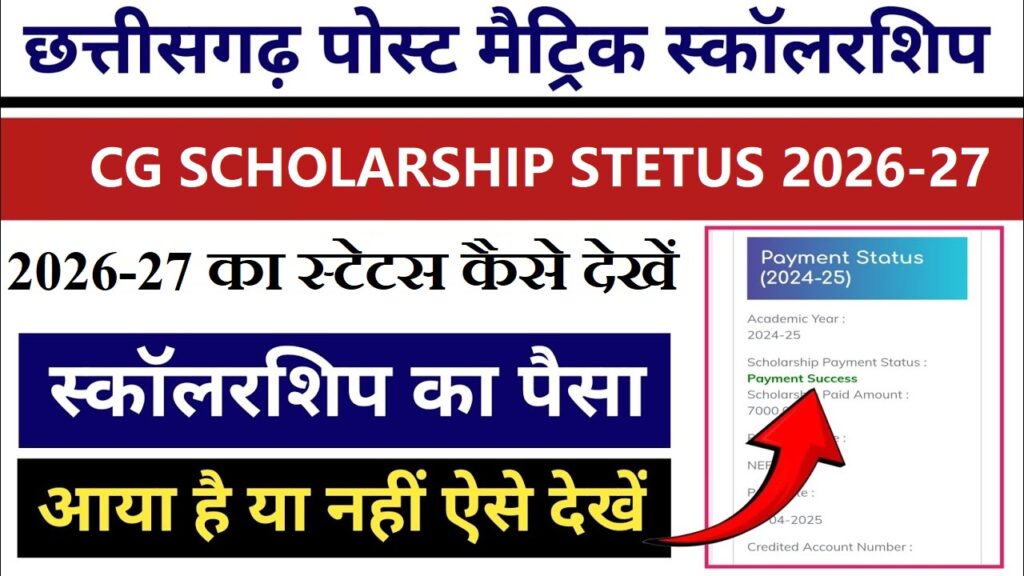 CG Post Matric Scholarship