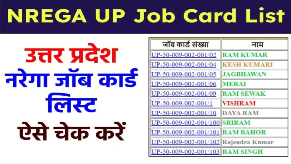 NREGA UP Job Card List 2026