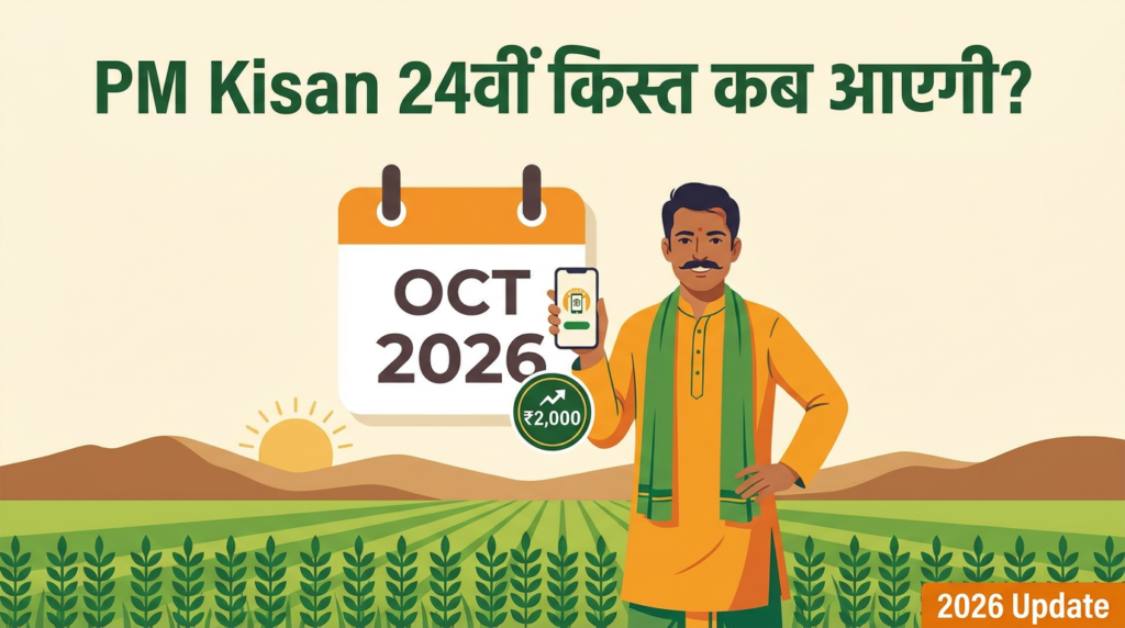 PM Kisan ₹2,000 Payment 2026: Check 24th Installment Release Date,Status कैसे Check करें?
