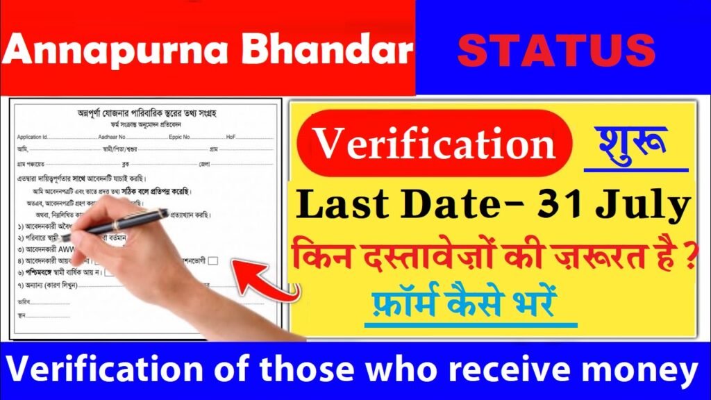 Annapurna Bhandar status check phone number